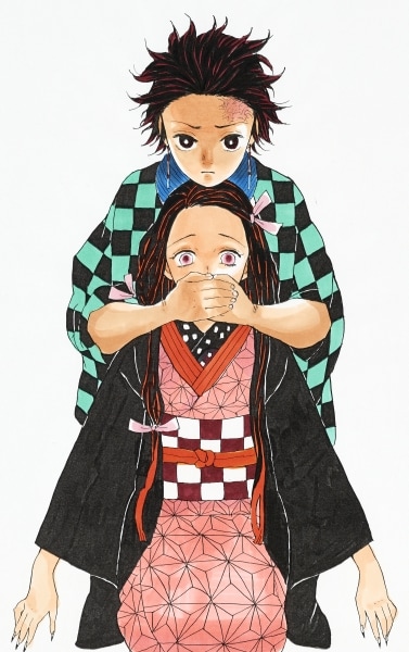 鬼滅の刃」のカラーカット。(c)吾峠呼世晴／集英社 [画像ギャラリー 1