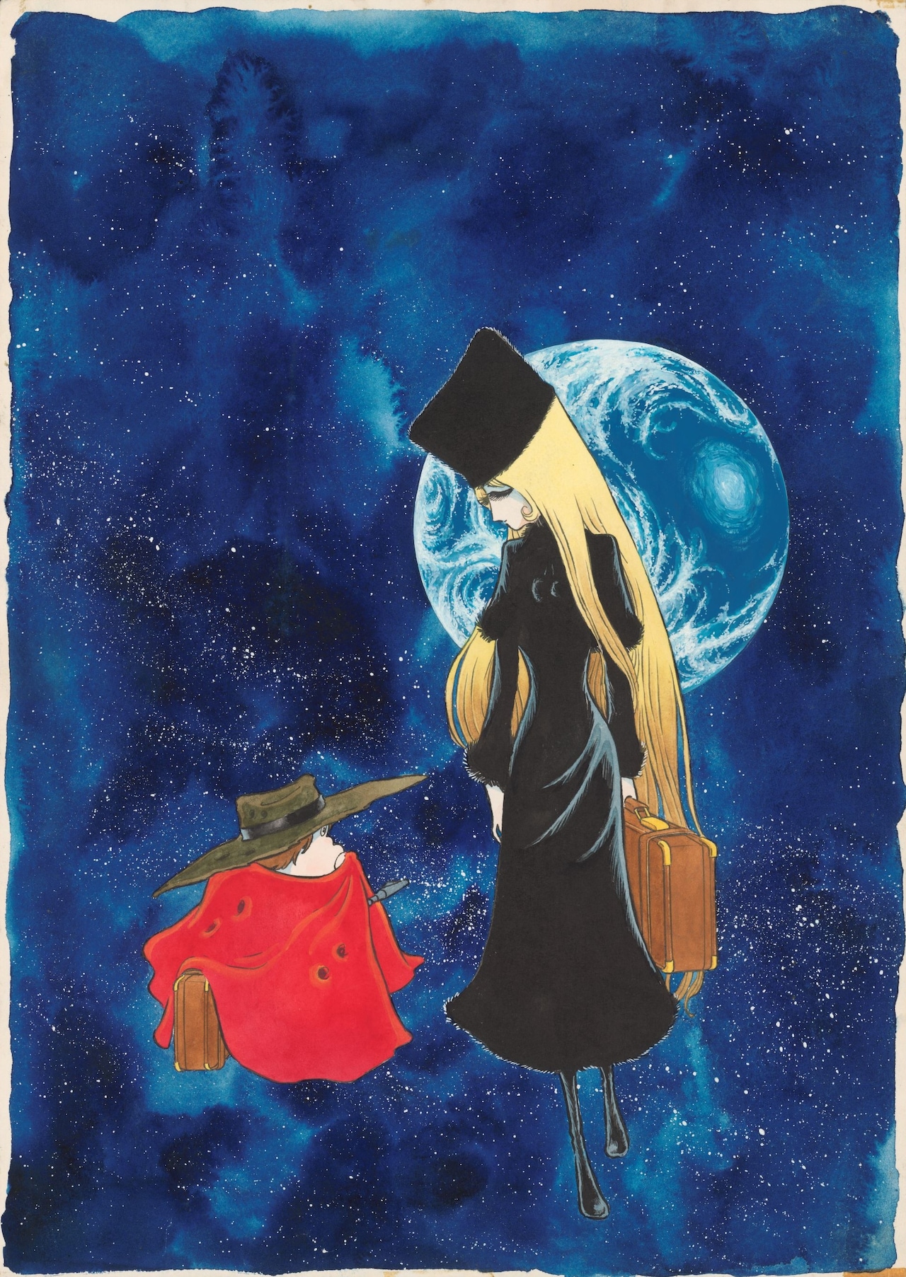 銀河鉄道999」第7巻カバーイラスト1978年（少年画報社） (c)松本零士