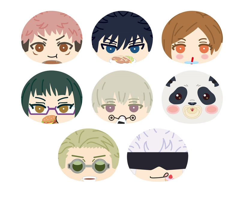 呪術廻戦」おまんじゅう型マスコット第2弾、七海建人を加えた全8種で