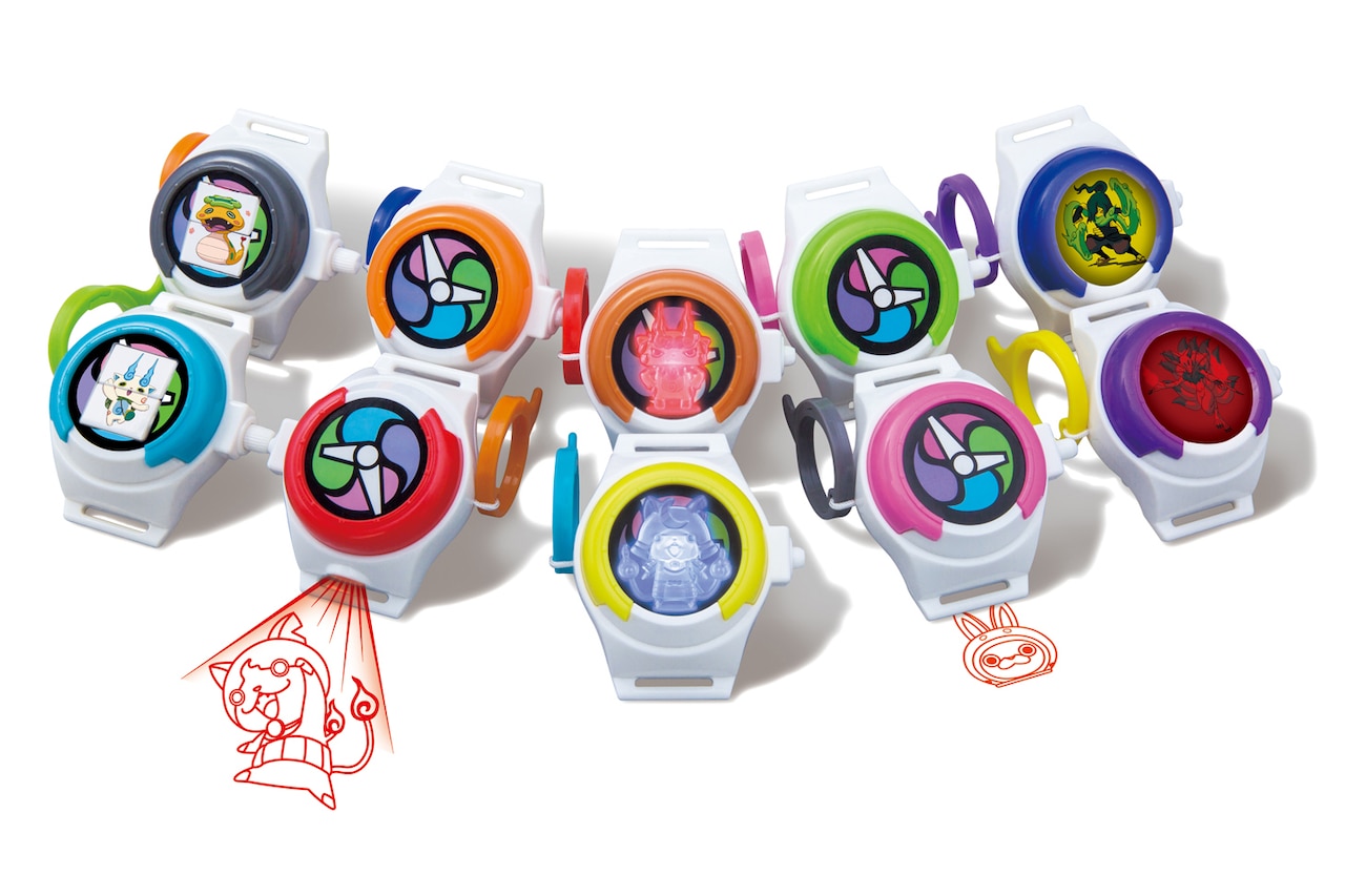 妖怪ウォッチ」がハッピーセットに召喚、時計型おもちゃ全10種だニャン
