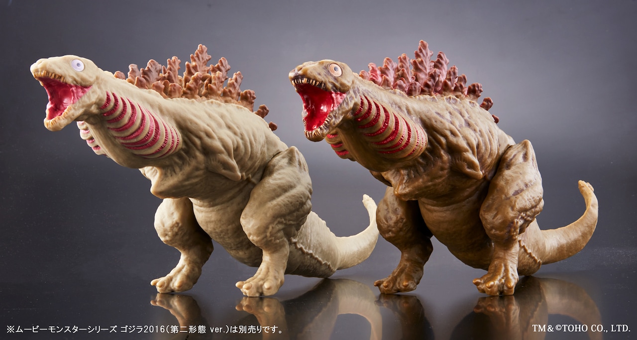 シン・ゴジラ」フィギュア発売、形態変化3体セットや熱線吐くゴジラが