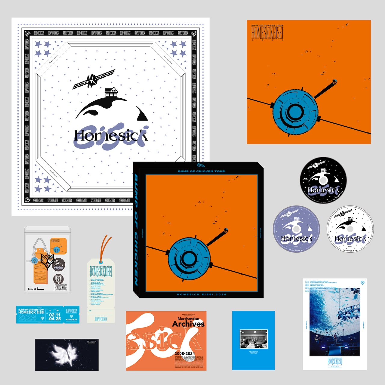 BUMP OF CHICKEN「ホームシック衛星2024」グッズ＆ブックレット4冊付き
