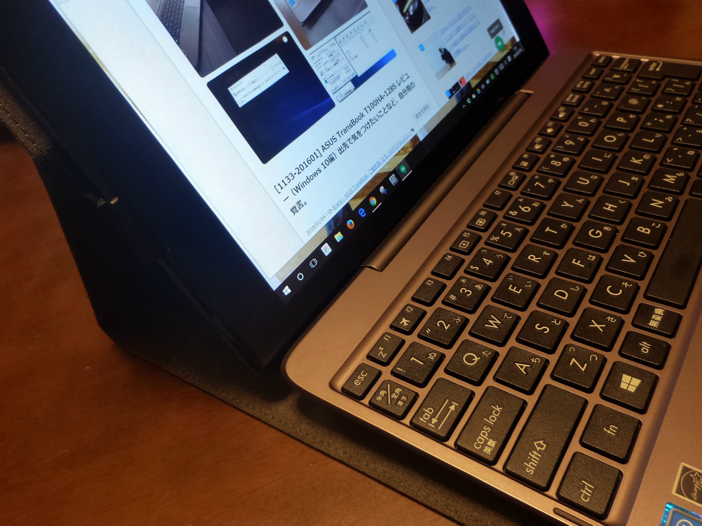 かぶ] ASUS TransBook T100HA-128S レビュー（後日談編）Chromebook＋α