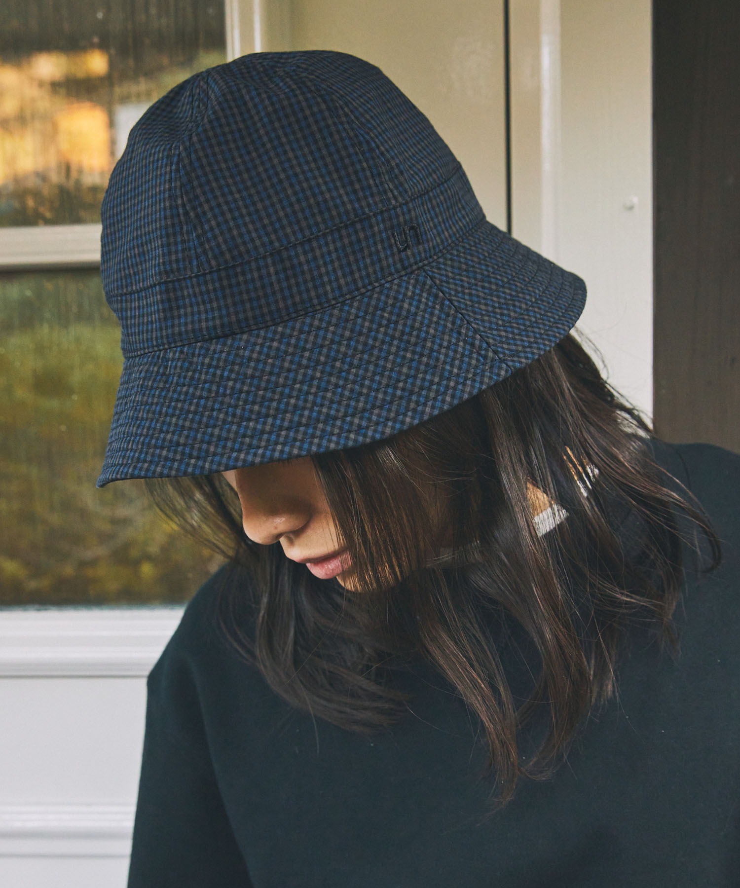 Unblend】ロゴ刺繍 リバーシブル バケットハット Unblend│MONO-MART