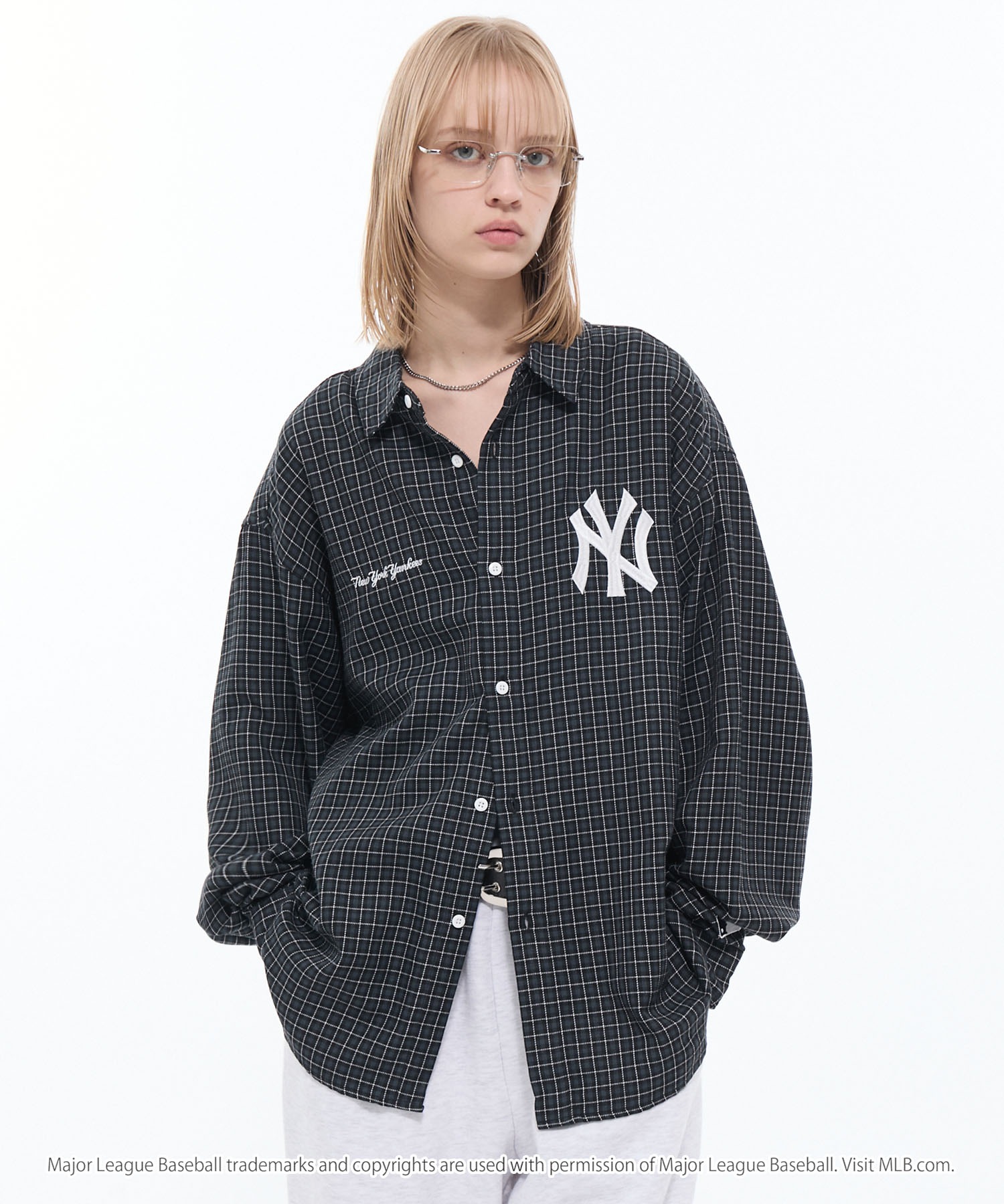 MLB/メジャーリーグベースボール 別注 ロゴ刺繍 オーバーサイズ