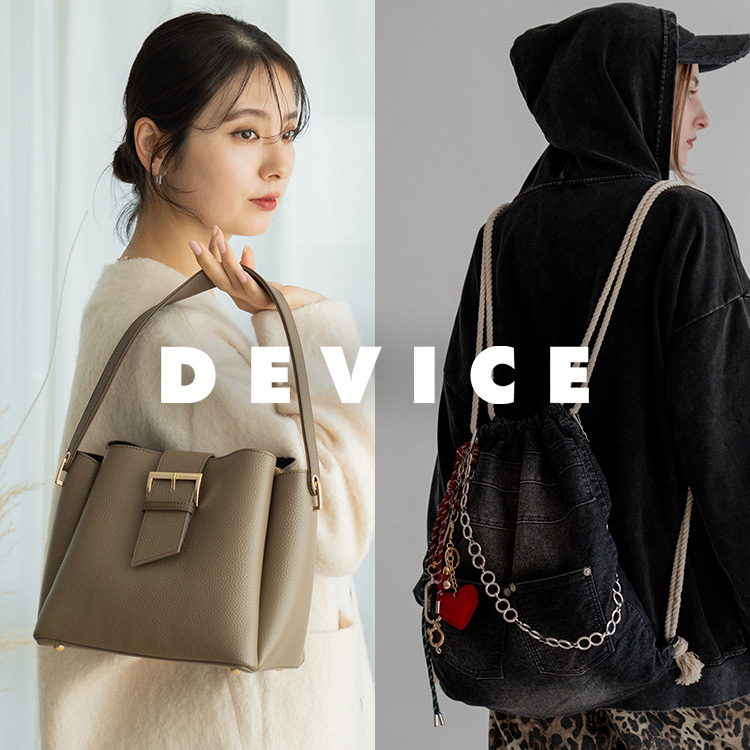 DEVICE メタル ダブル バックル 2WAY シザーケース ショルダーバッグ