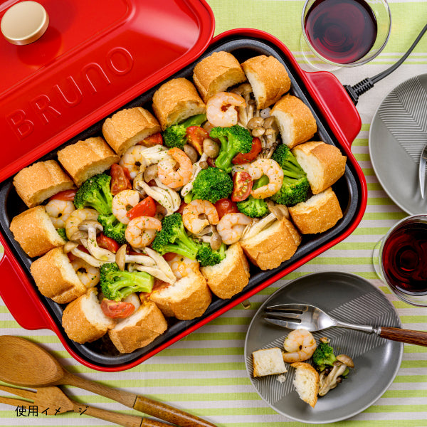 おかいものSNOOPY限定】BRUNOコンパクトホットプレート (SNOOPY&Woodstock)