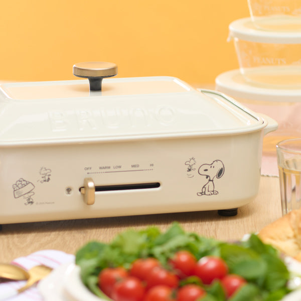 おかいものSNOOPY限定】BRUNOコンパクトホットプレート (SNOOPY&Woodstock)