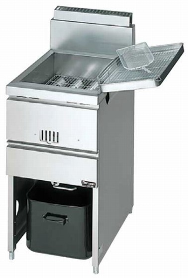 504-01 ガス式フライヤー（一層式・自動点火・過熱防止装置付） MGF