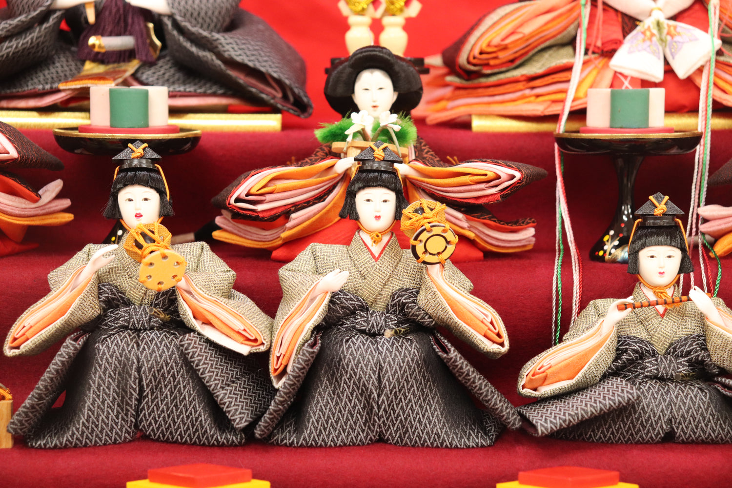 十五人飾り雛人形ガラスケース(58cm×40cm×55cm) – 節句人形の通販