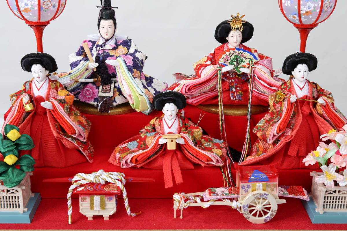伝統的 雛人形セット ガラスケース付き 送料込みです。 【公式通販】