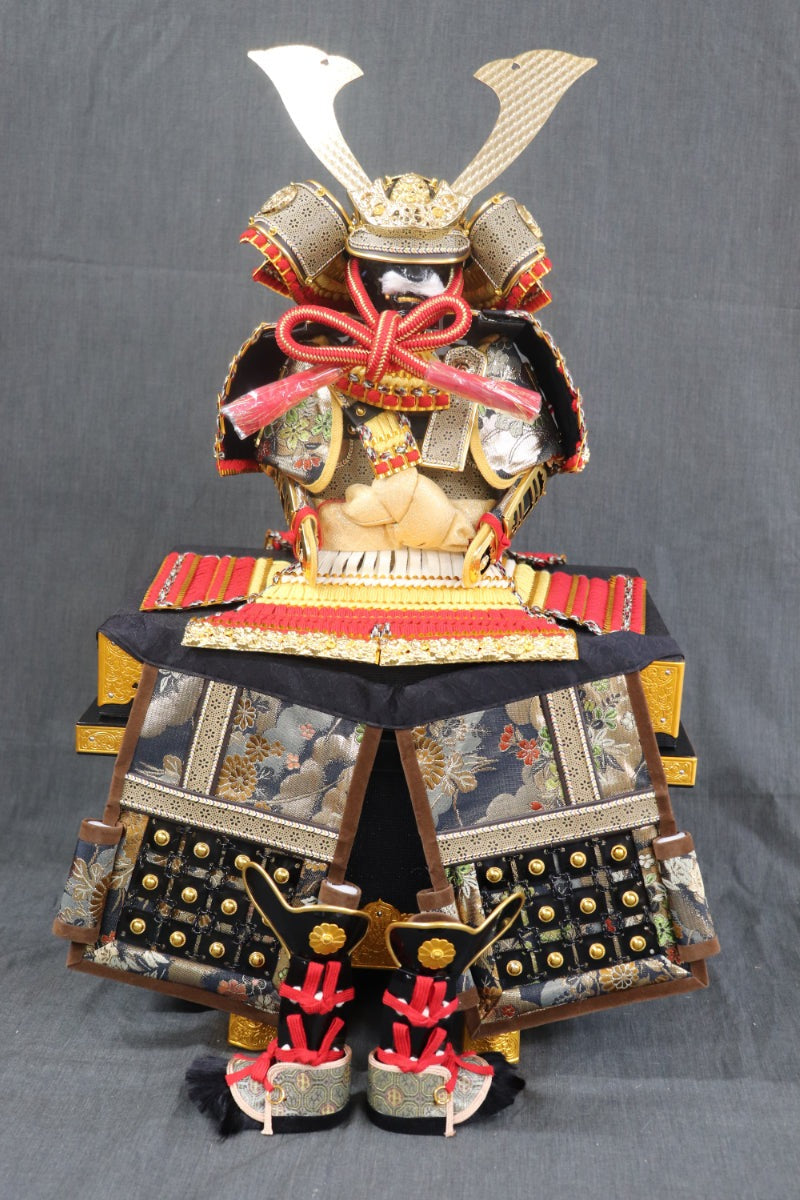 鎧平飾り五月人形セット (70cm×45cm×66cm)【送料無料】 – 節句人形の