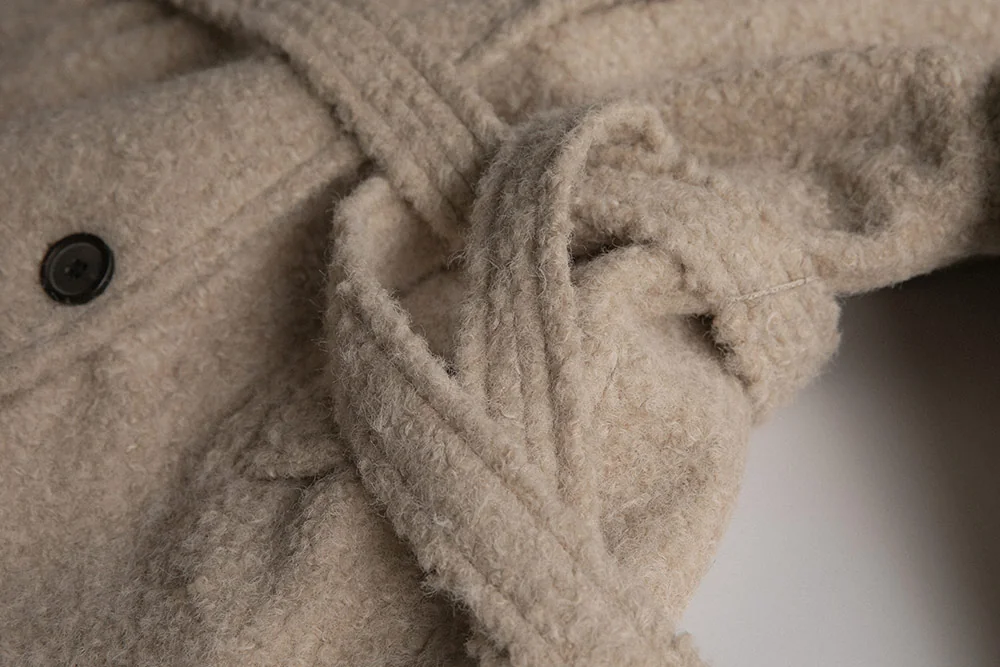 boucle 2way half coat | OHOTORO