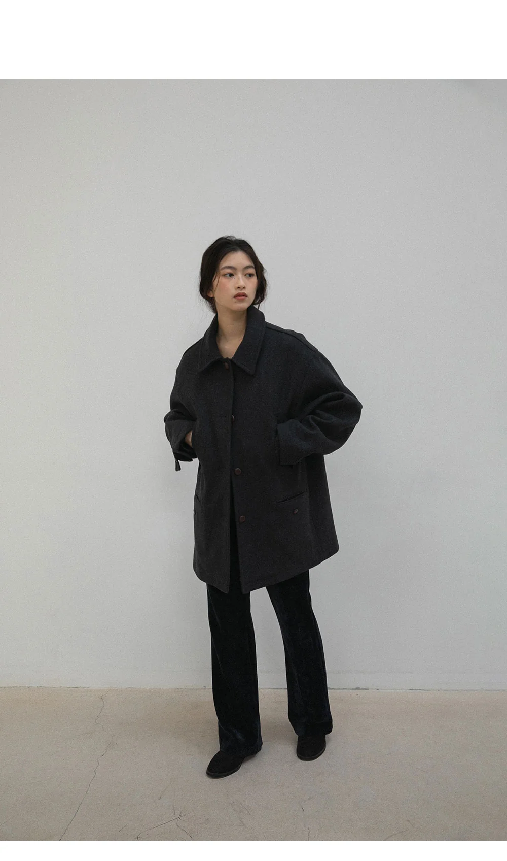 wood half coat - ohotoro