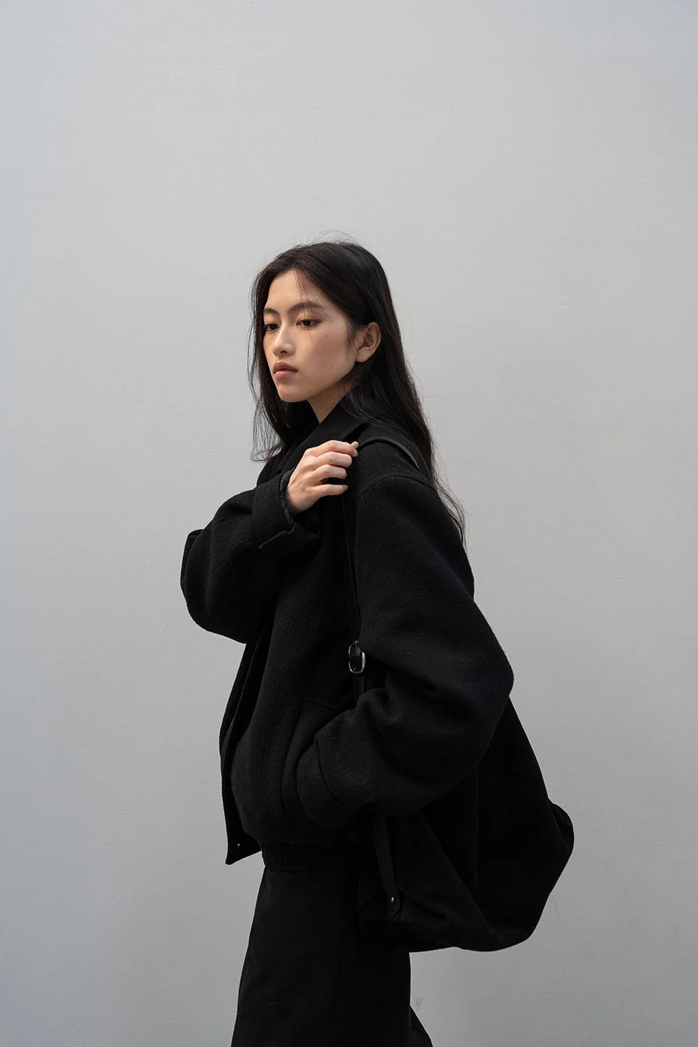 mannish wool blouson | OHOTORO