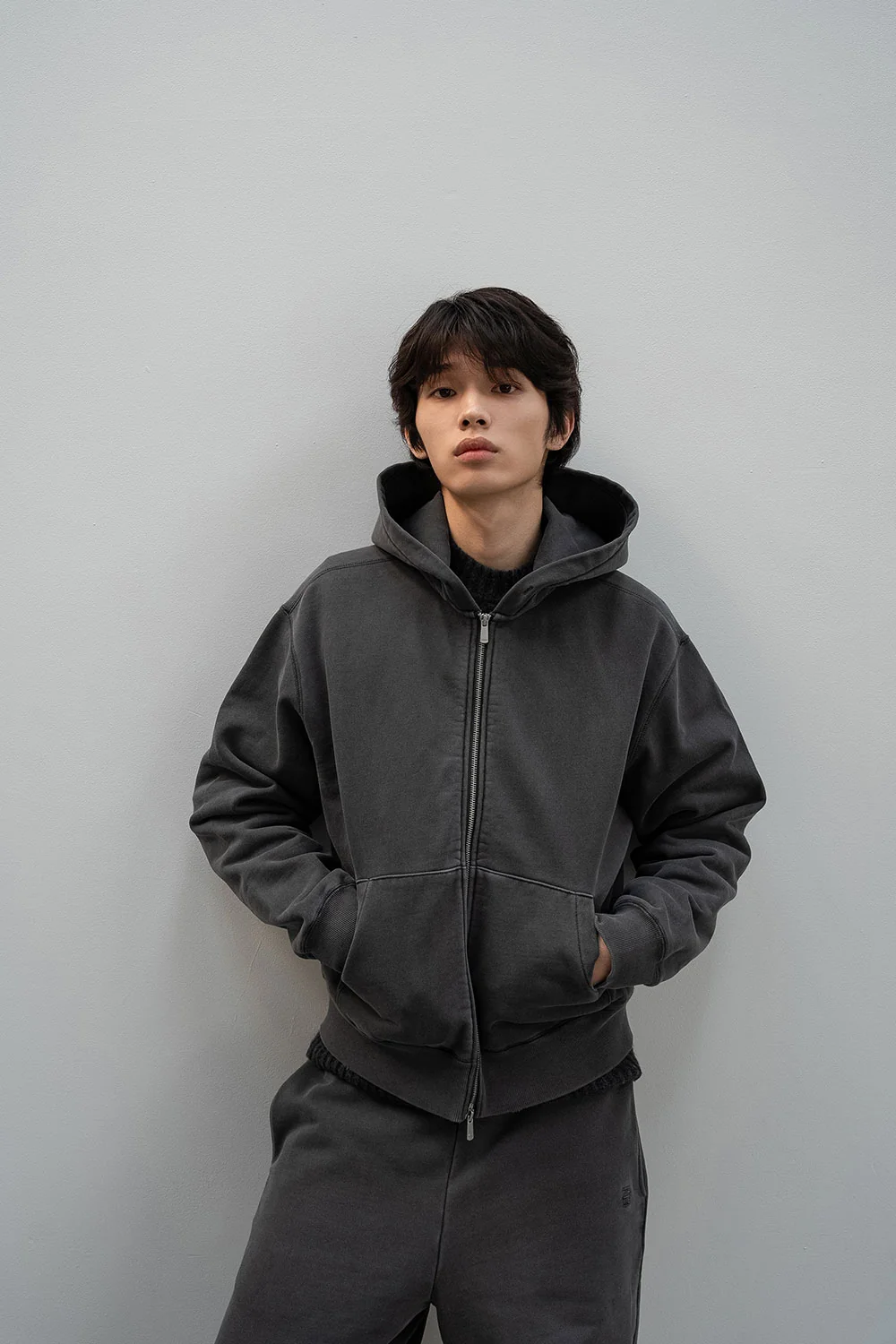 nap pigment zipper hoodie | OHOTORO