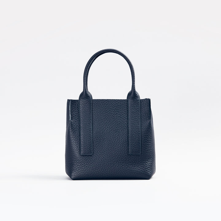 大峽製鞄－一枚仕立て手提げトートXS『トワリ22』【1383-QTW】（ネイビー）
