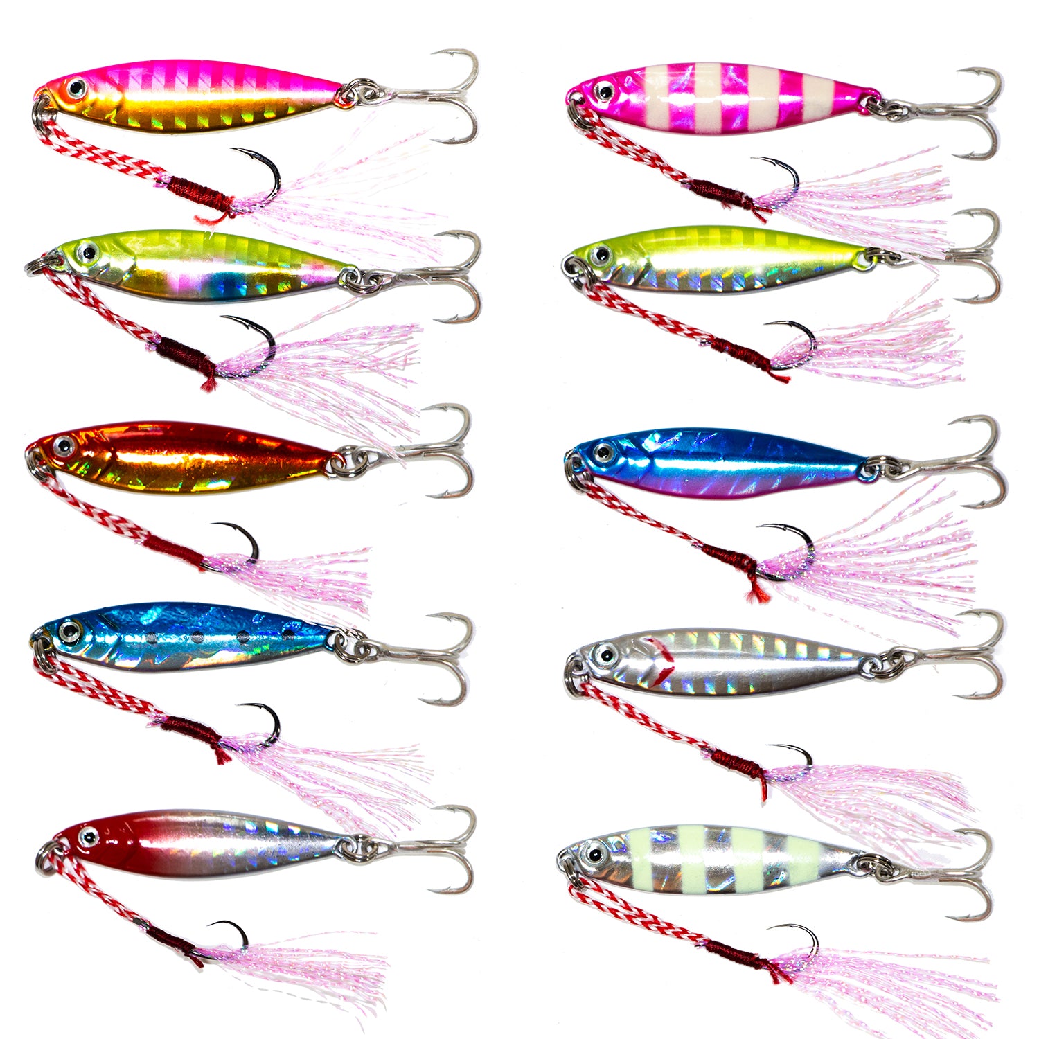 メタルジグ セット マイクロジグ アシストフック付き 10個セット