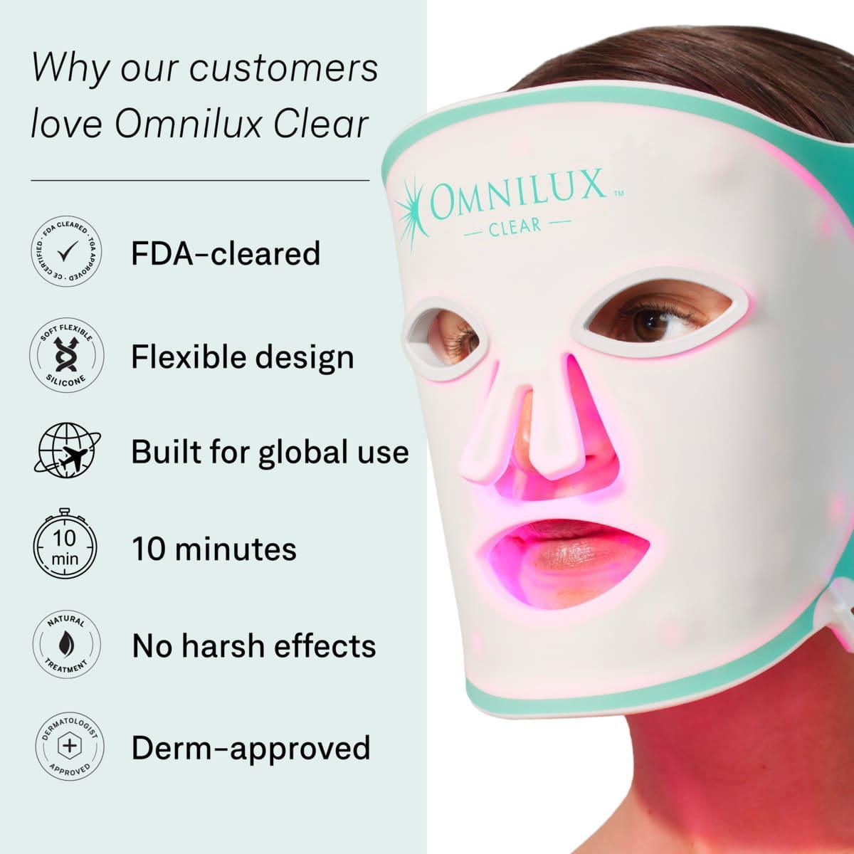 Omnilux Clear | Blue + Red LED Device for Acne