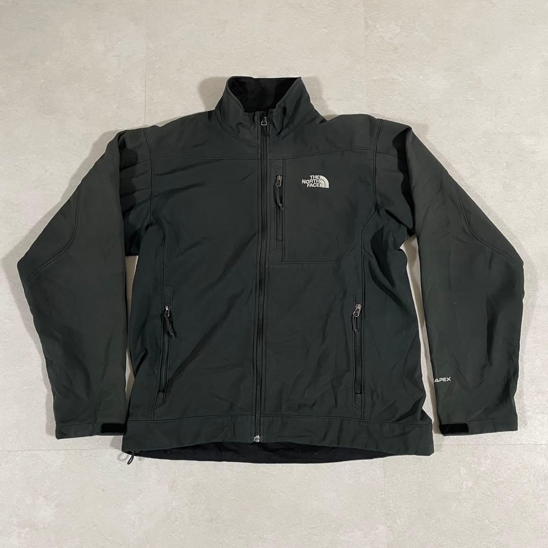 古着 THE NORTH FACE ソフトシェルジャケット APEX 黒色 L – OMNISTYLE