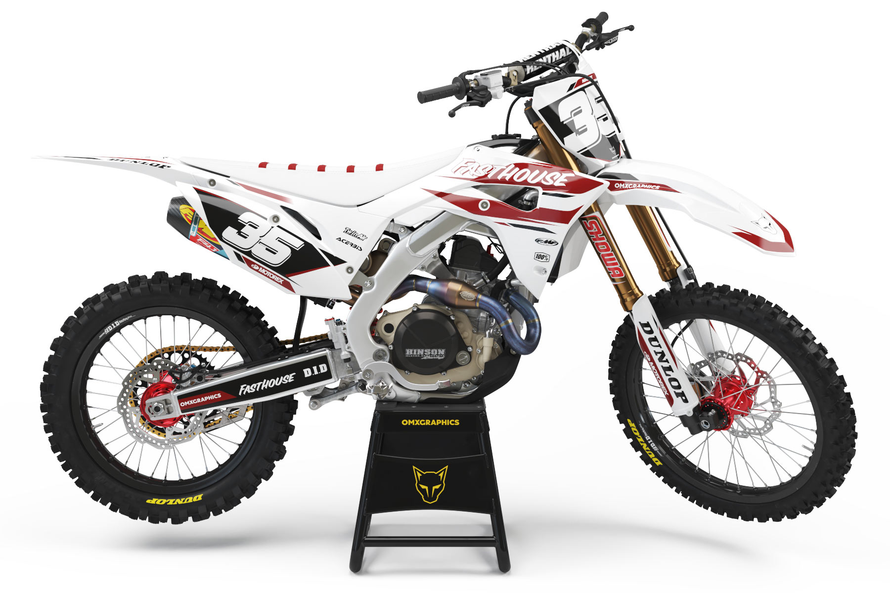 MX Graphics Kit for Honda - Dagger - White – OMXGraphics