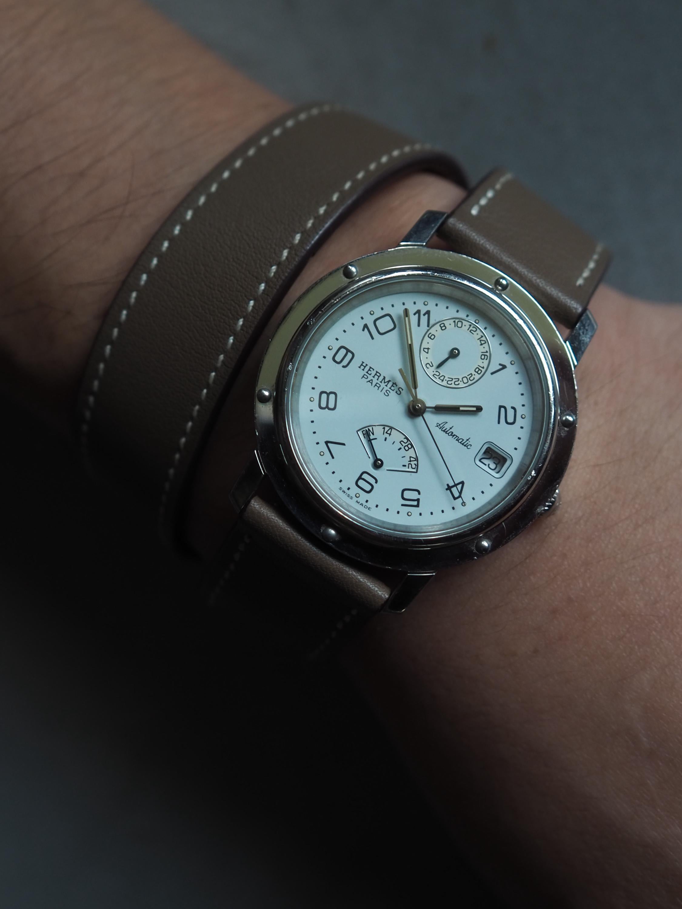 HERMES エルメス クリッパー ドゥブルトゥール ウォッチ 腕時計