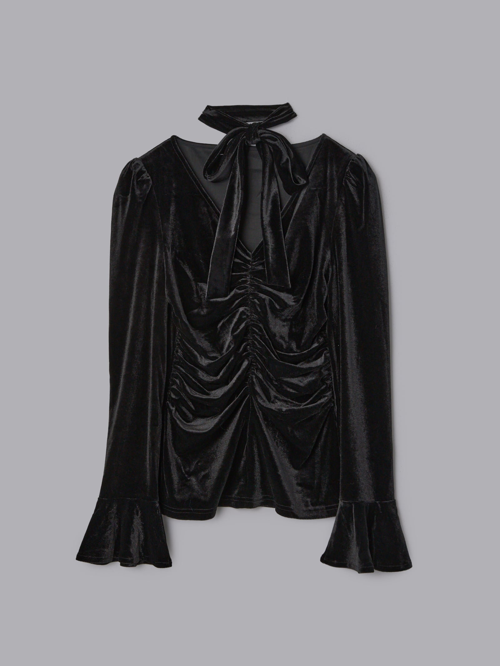 ギャザーベロアトップス