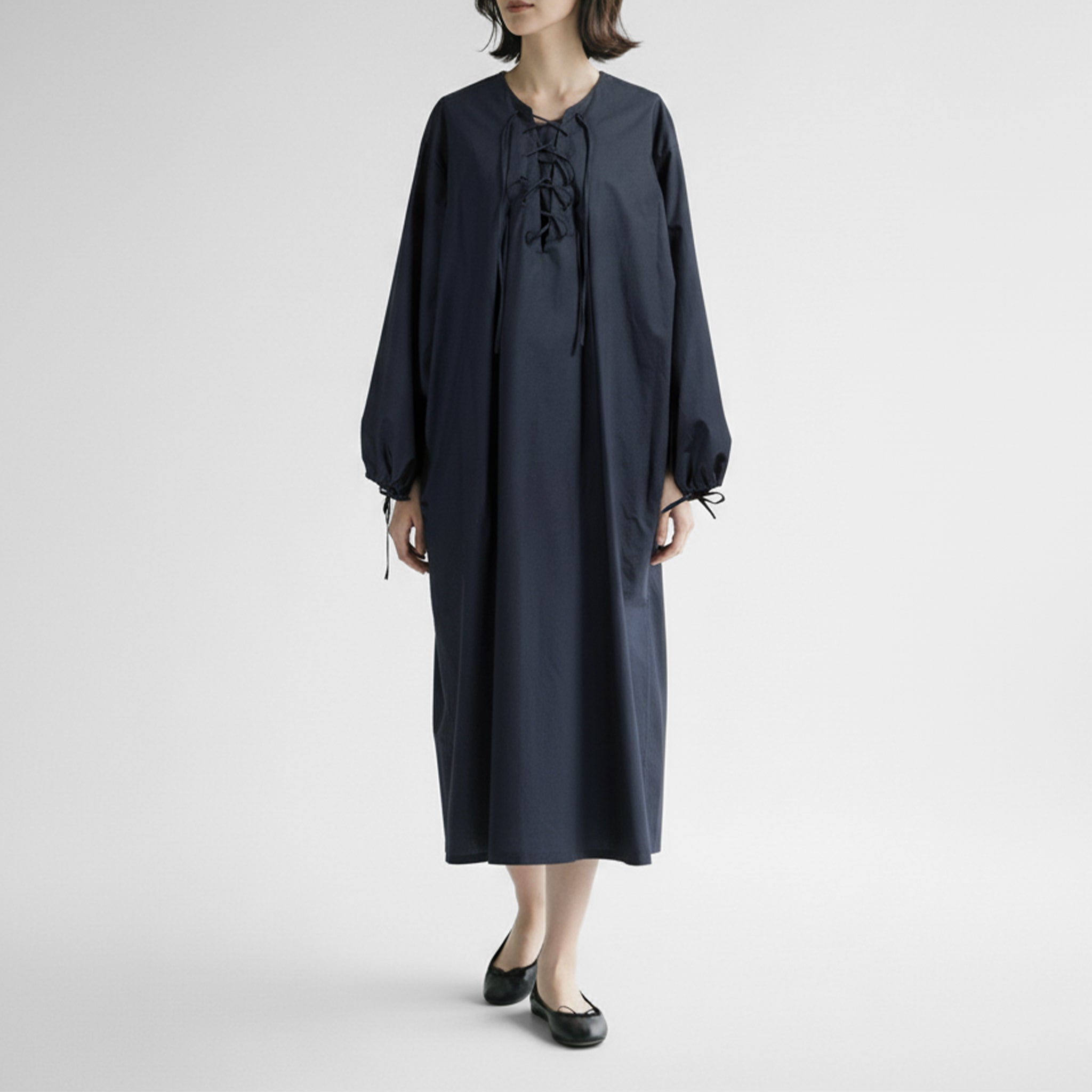 ONTADE公式｜mizuiro ind ミズイロインド レースアップワンピース 1