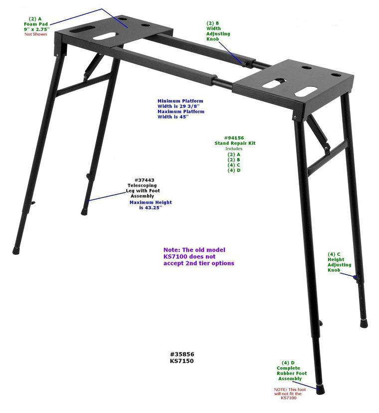 On-Stage - Platform-Style Keyboard Stand - On-Stage