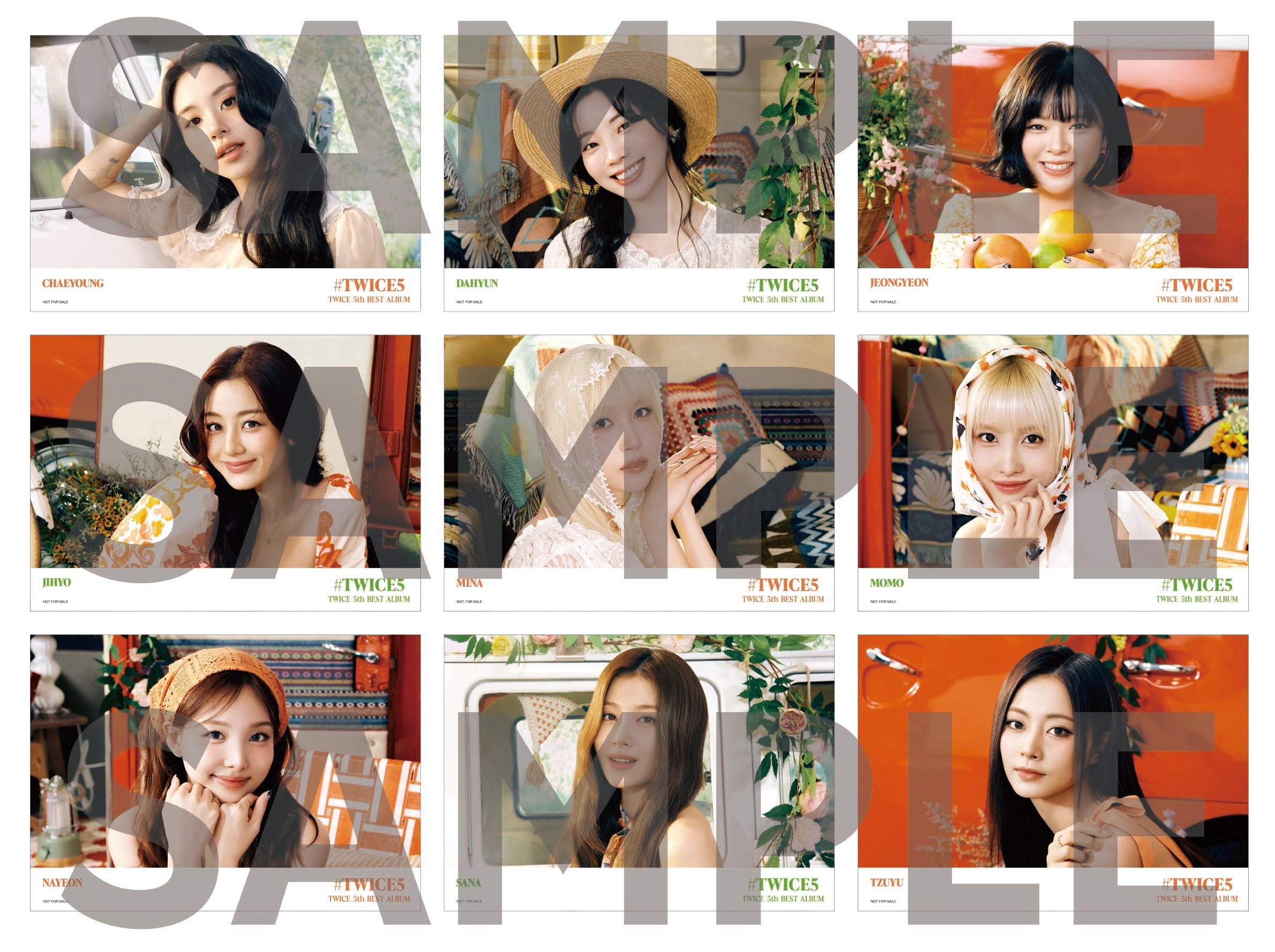 TWICE 5th BEST ALBUM『#TWICE5』購入者特典絵柄公開‼｜TWICE OFFICIAL