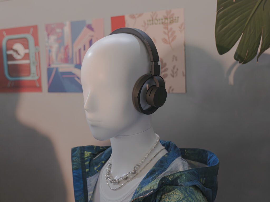 最終値下げします nwm ONE ワイヤレスイヤーヘッドホン グレー 耳を