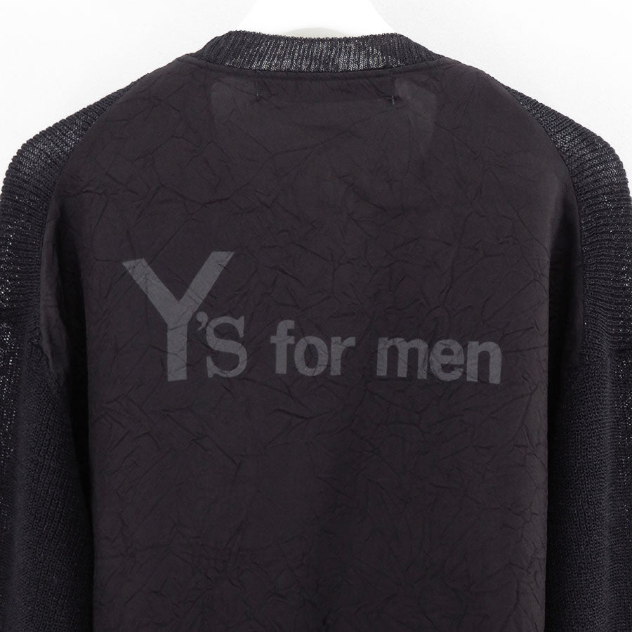 Y's for men/ワイズフォーメン】Y's for men BIG LOGO ROUND NECK