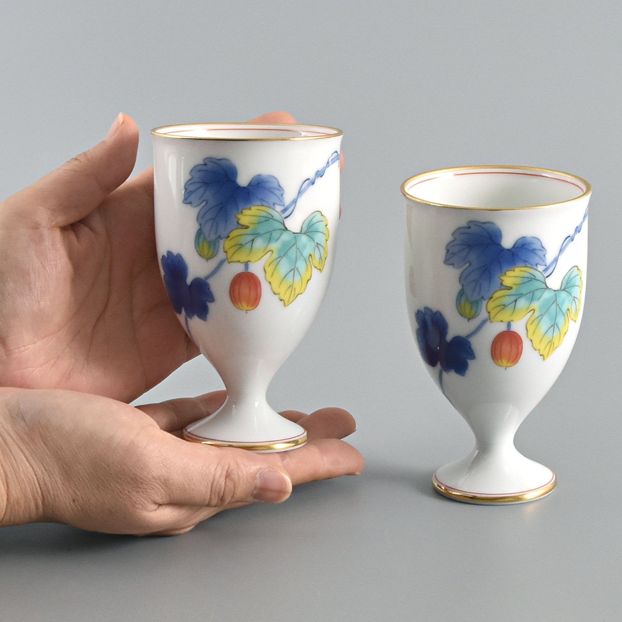 たまずさ）ペアワインカップ|有田焼の老舗-香蘭社オンラインショップ