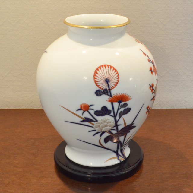 古伊万里四季）花瓶|有田焼の老舗-香蘭社オンラインショップ