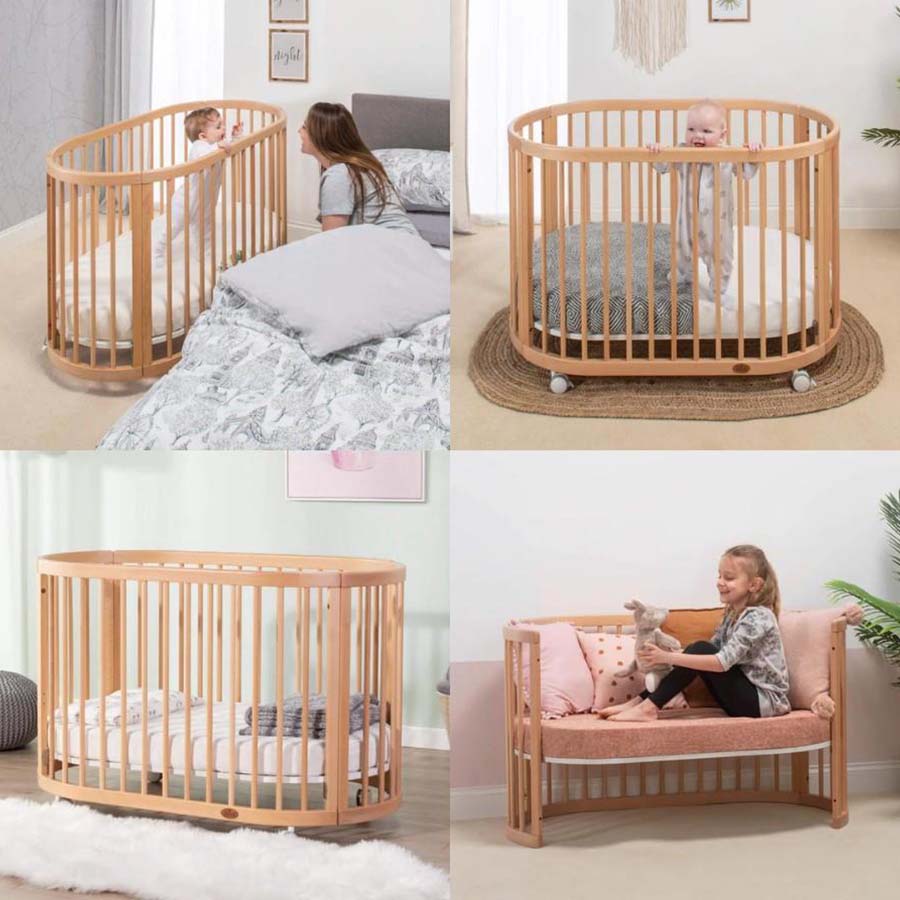 Boori ブーリ 楕円形 ベビーベッド オアシス （送料込み・玄関渡し品）