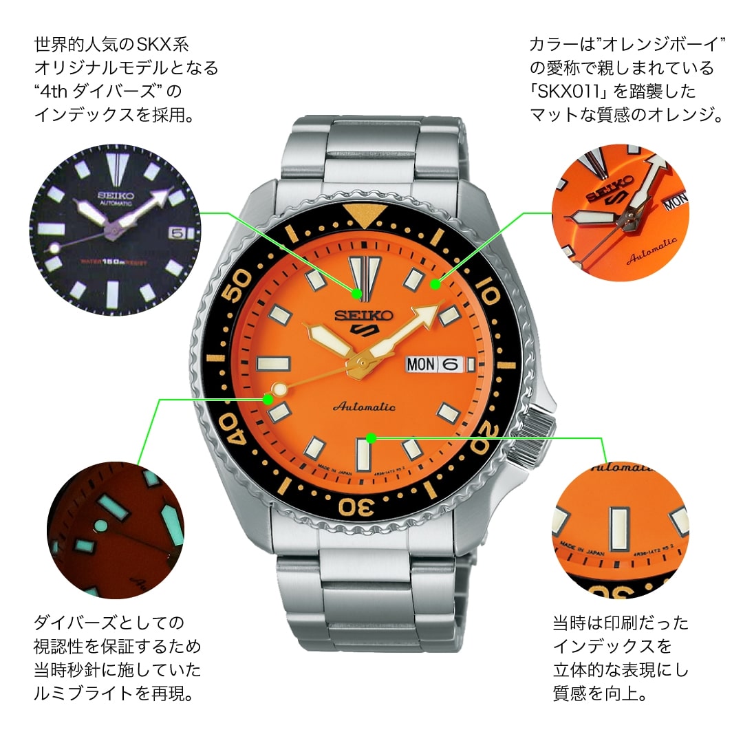 ☆【SEIKO 5 SPORTS】SKX Sports Style SBSA265 TiCTAC別注 数量限定