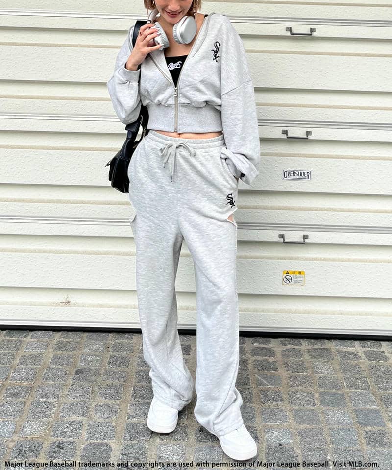 MLB】サイドカッティングスウェットパンツ(F ピンク)｜ スパイラル