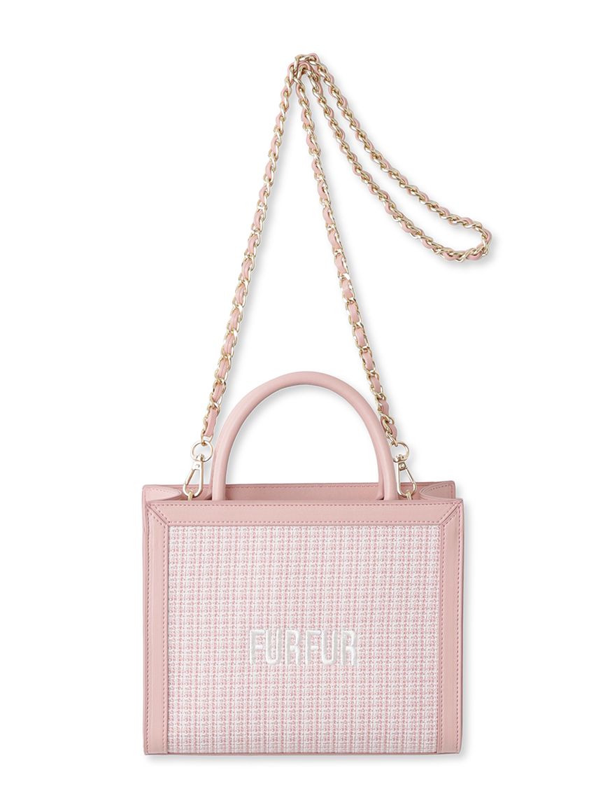 ツイードロゴトートバッグ(F BLK)｜ FURFUR｜渋谷PARCO | ONLINE PARCO