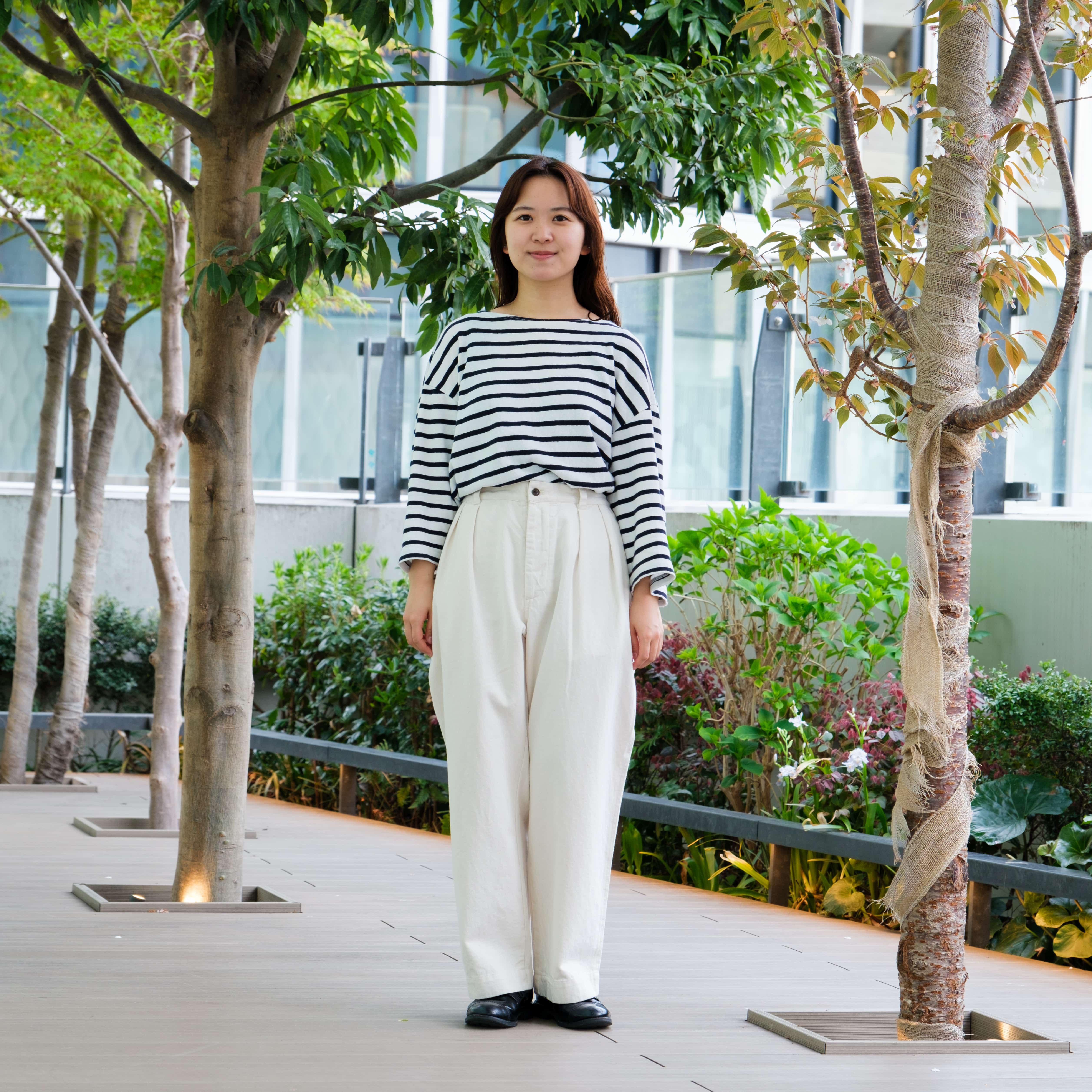 UpcycleLino】BASIC チノ 2タックワイドパンツ(1 NATURAL)｜ nest Robe