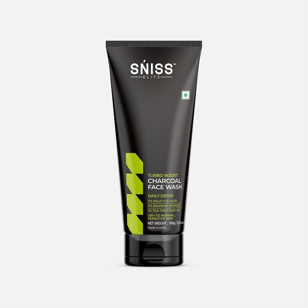 Buy SNISS Charcoal Face Wash – Deep Cleansing & Oil Control with