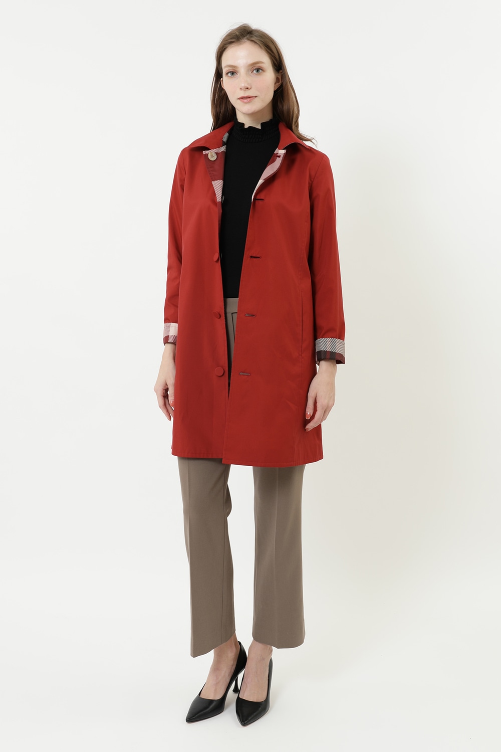 リバーシブルシングルステンカラーコート｜DAKS（ダックス）公式