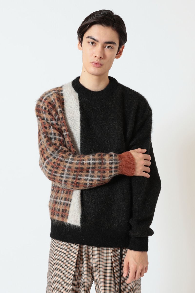 CULLNI for DAKS アシンメトリーモヘアシャギーニット A52V561279