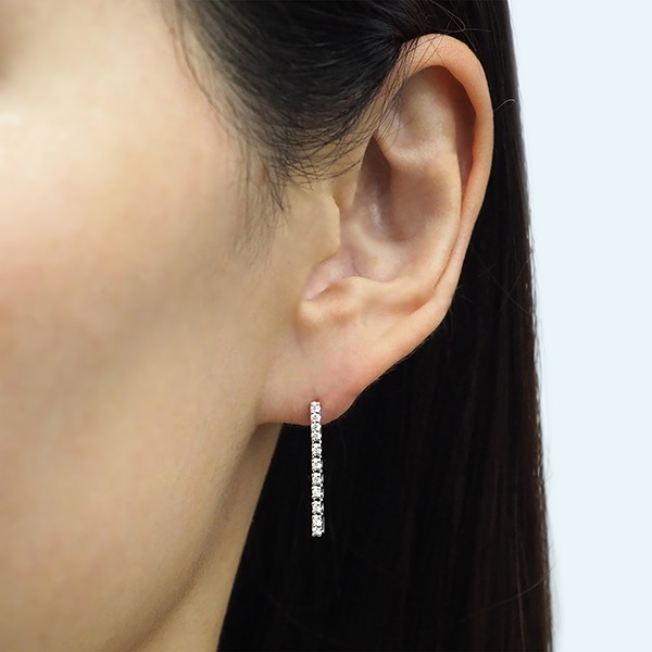 K18WGダイヤモンドピアス | ポンテヴェキオ公式オンラインショップ