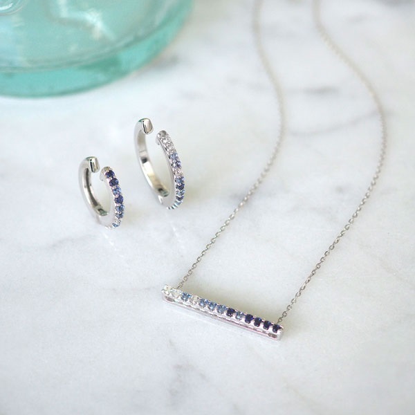 K18WGサファイア/ダイヤモンドイヤーカフ(片耳用) | ポンテヴェキオ