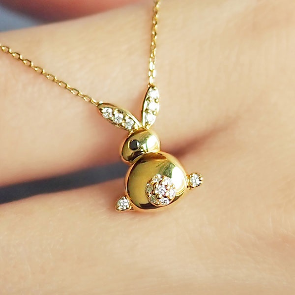 K18YGブラックダイヤモンド/ダイヤモンドネックレス | ポンテヴェキオ