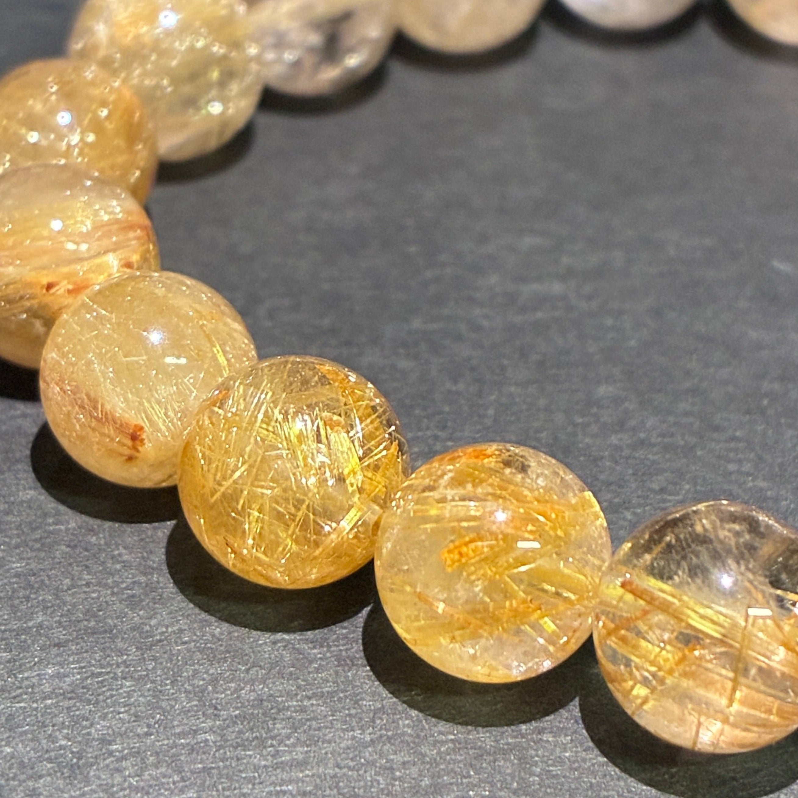 ルチルクォーツ - ブレスレット10mm - 天然石 - 金運 – STONEMARKET