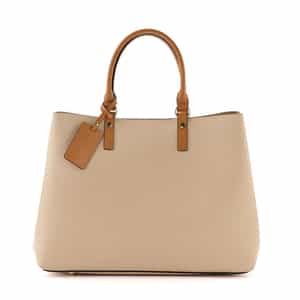 バイカラー レザートートバッグ（2228604）｜BARNEYS NEW YORK