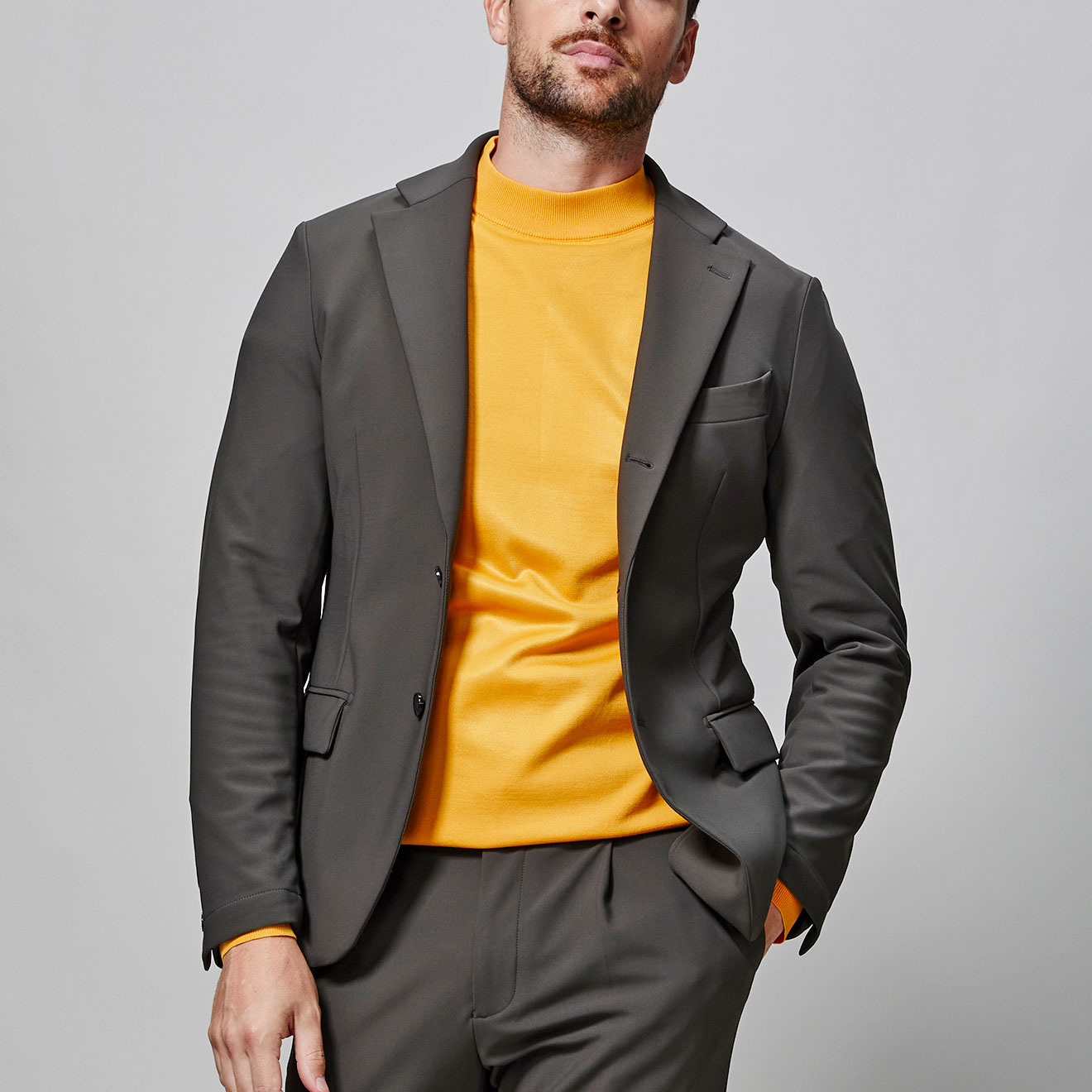 ナイロンジャージー セットアップジャケット グリーン | ONLY ONLINE STORE