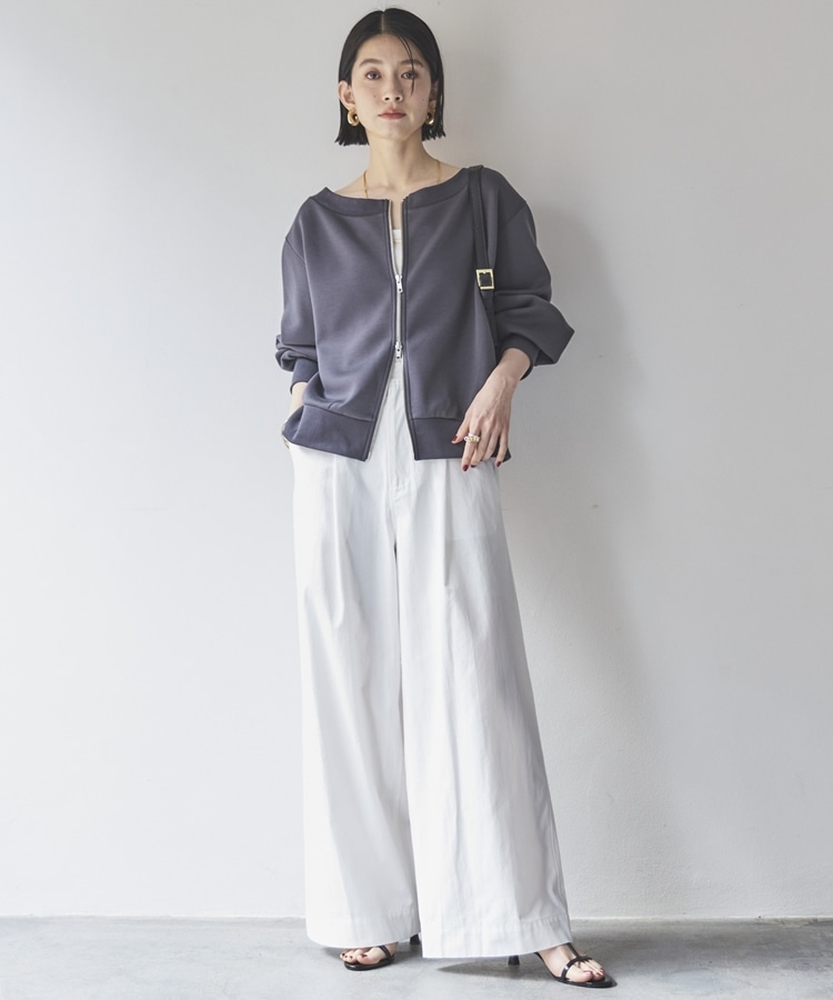 タックワイドパンツ(36 WHITE): パンツ｜PMbox P&M OFFICIAL ONLINE