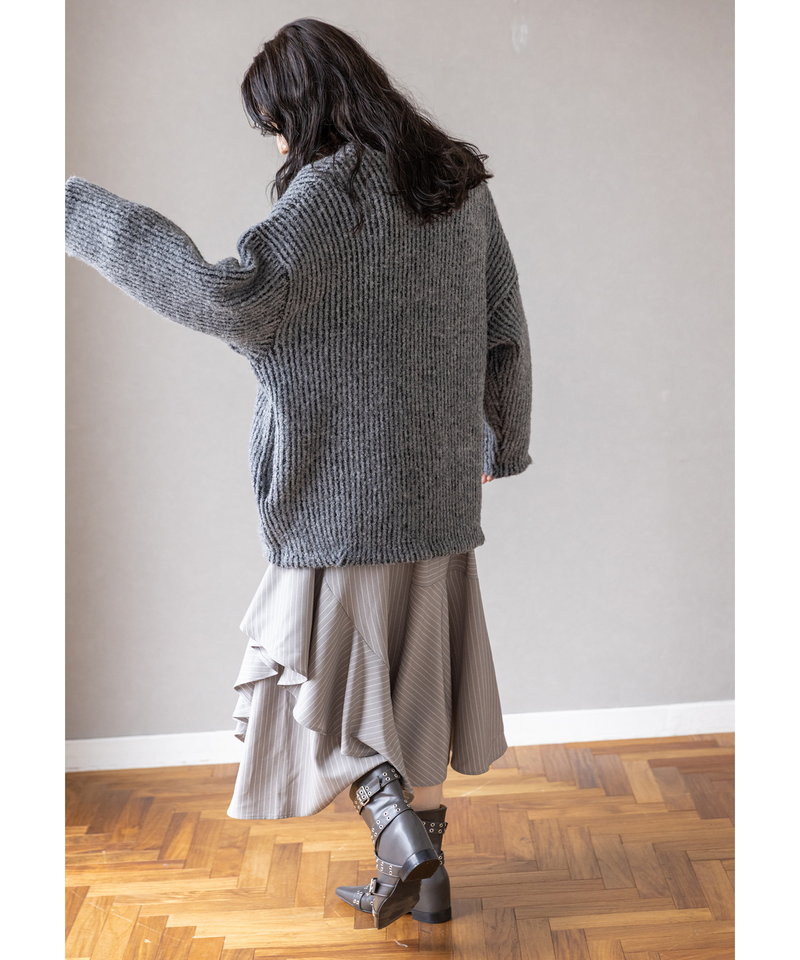 Vネックコクーンニットカーディガン | 【レディースファッション通販